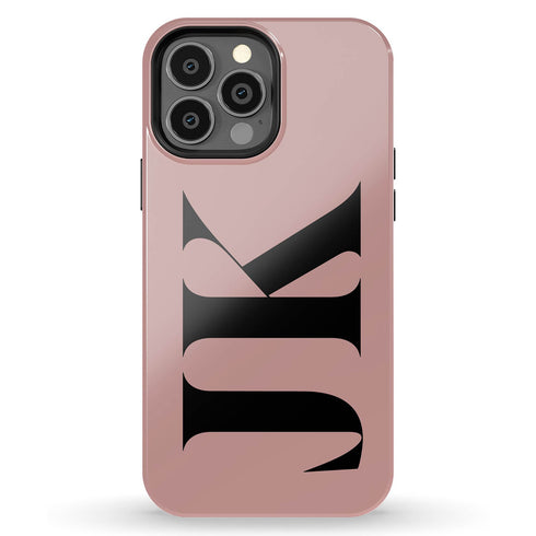 Oversized Custom Initials iPhone Case